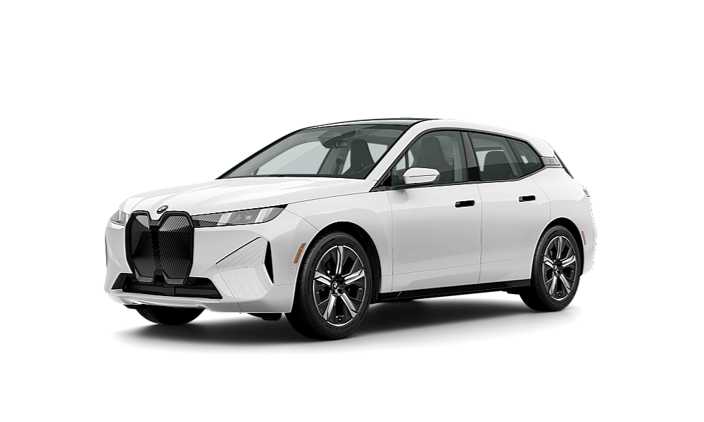 Voxcar BMW iX SUV in Alpine White Non-Metallic, VANCOUVER